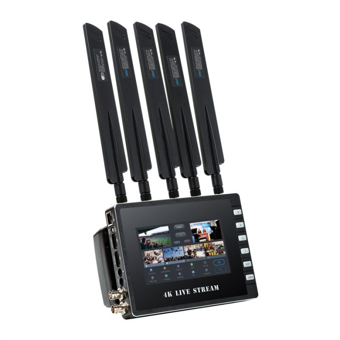 4G LTE Bonding Encoder for Live Streaming  RTMPE Facebook YouTube live streaming 4G bonded SDI HEVC codec