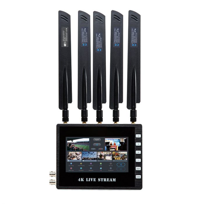 4G LTE Bonding Encoder for Live Streaming  RTMPE Facebook YouTube live streaming 4G bonded SDI HEVC codec - Image 2