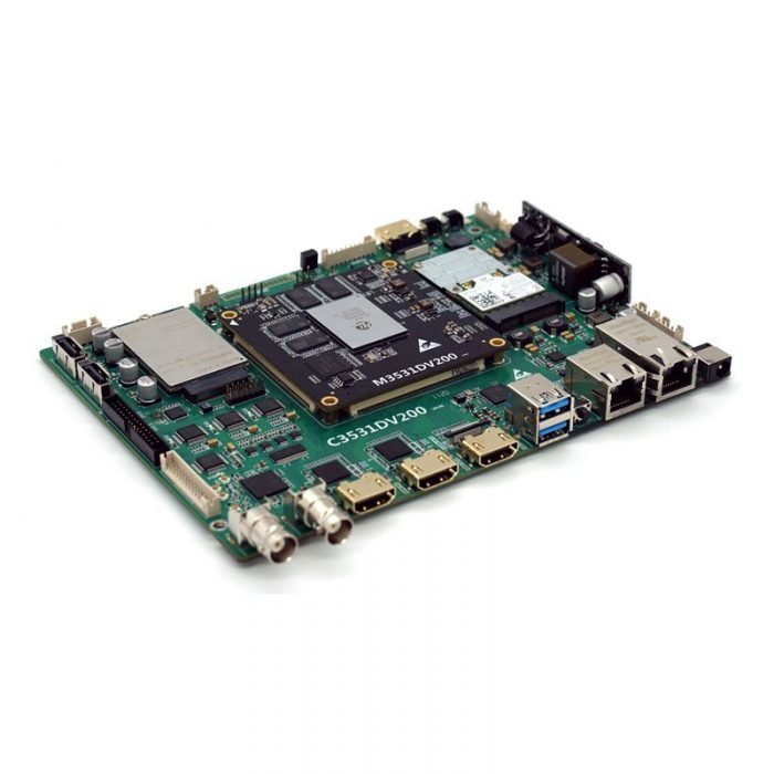 Hi3531DV200 evaluation board 4xSDI 2xHDMI dual network card POE M3531DV200 5G Qualcomm module video encoder