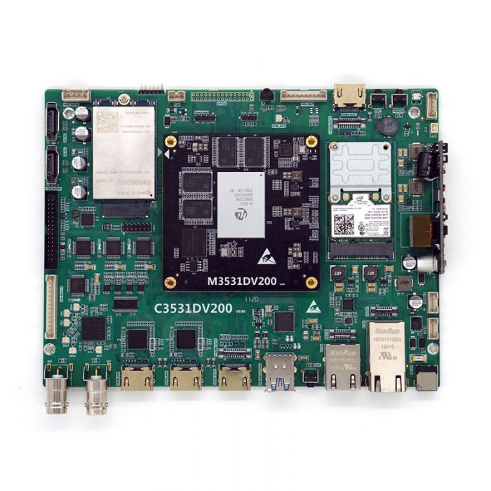 Hi3531DV200 evaluation board 4xSDI 2xHDMI dual network card POE M3531DV200 5G Qualcomm module video encoder - Image 2