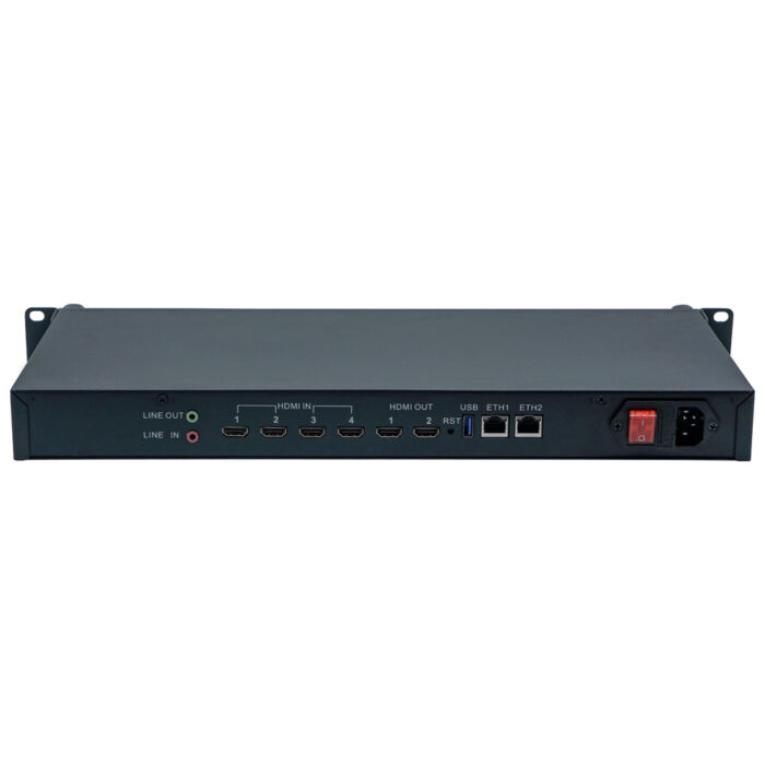 4K HEVC video codec ENC4 IPTV head 4 channel srt live stream server - Image 5
