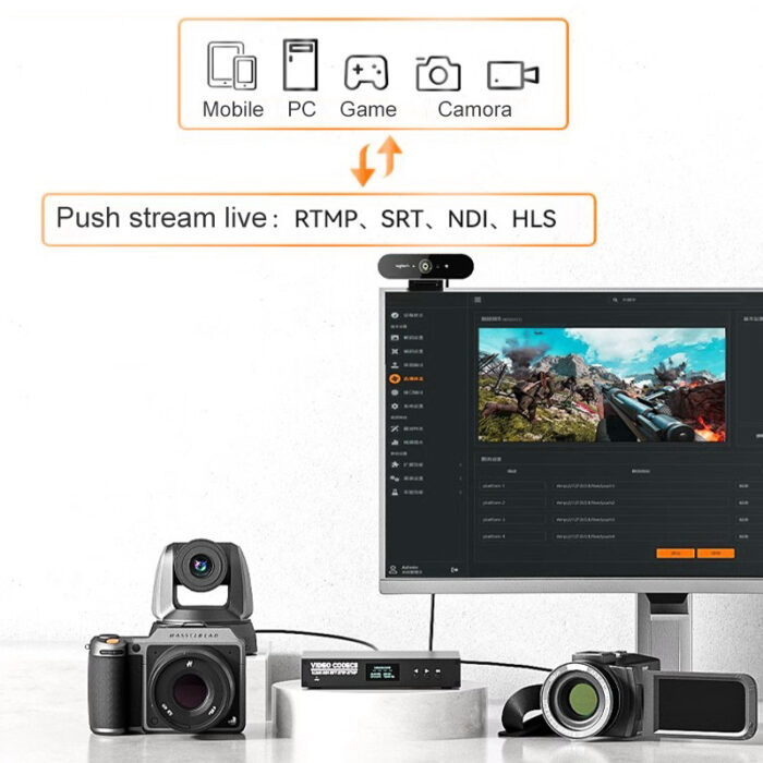 Broadcast live streams H.265 H.264 SDI 4ch HD Video Encoder ENC4SP - Image 4