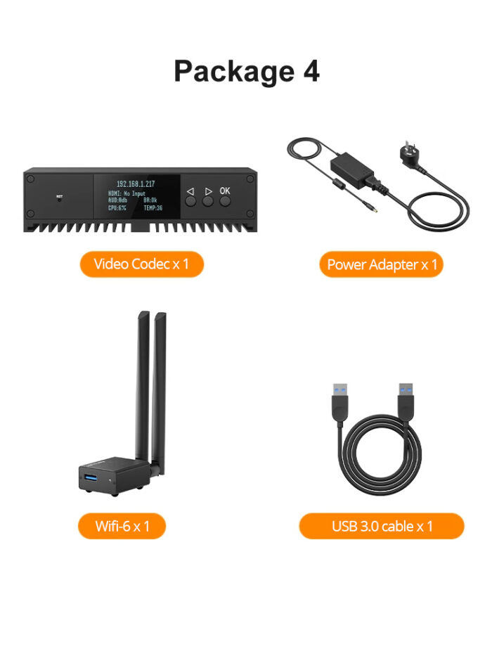 4K 60fps hdmi video codec Encoding decoding and transcoding POE powered and with tally signal light - Image 10