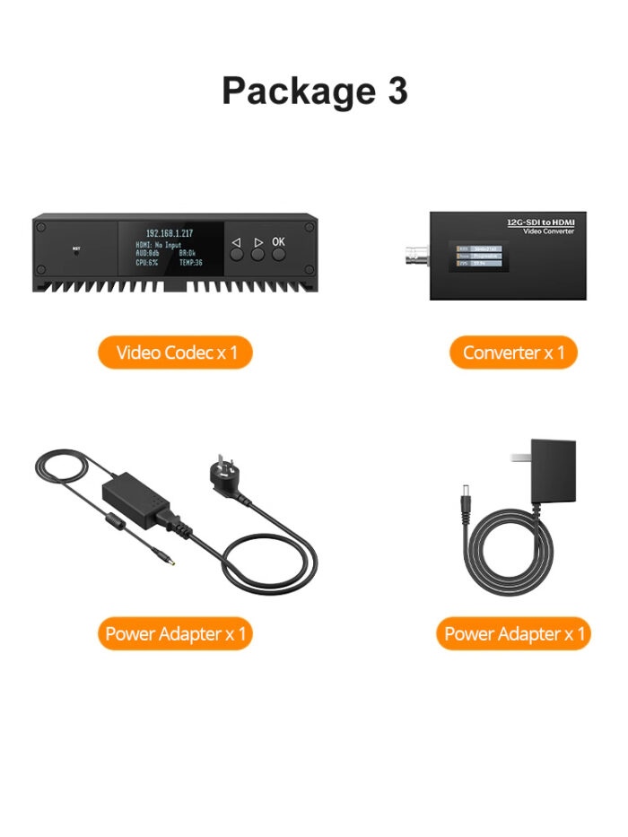 4K 60fps hdmi video codec Encoding decoding and transcoding POE powered and with tally signal light - Image 9
