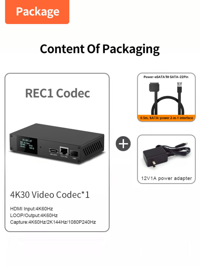 4K Hardware Video Encoder with POE & Fiber Ports – Professional H.265/H.264 Encoding, Ultra-Low Latency for Live Streaming & IP Surveillance Systems - Image 7